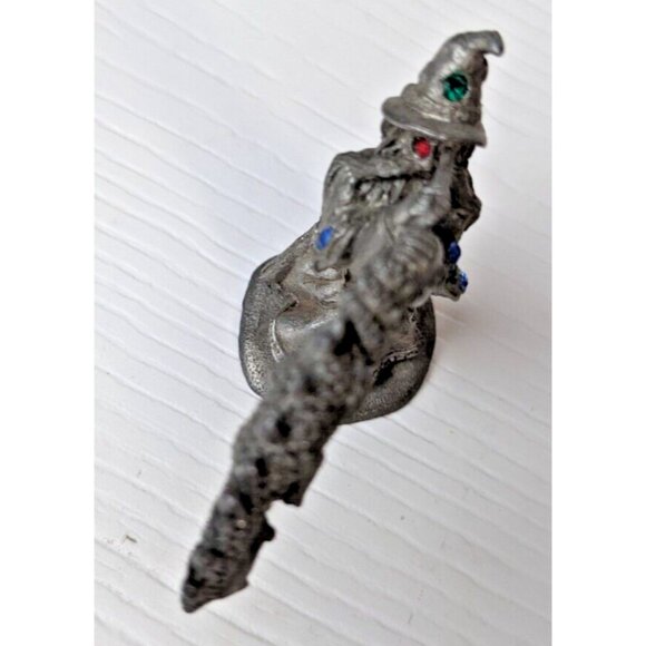 Vintage Spoontiques Pewter Wizard Warlock Sorcerer figurine Magician hmr1501 - Picture 4 of 8